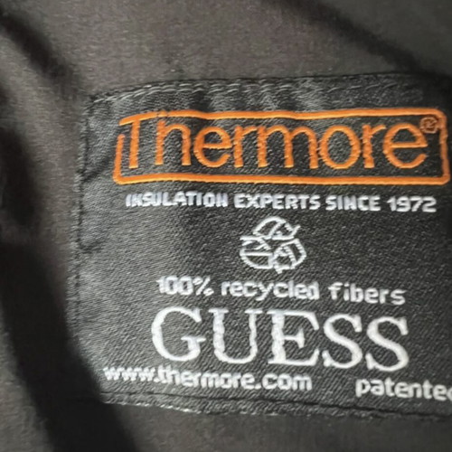 Guess jacket slim fit lightweight with insulation like new, black, size S