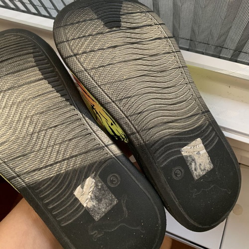 Puma Popcat 20 Zebra sliders, black, size 35.5
