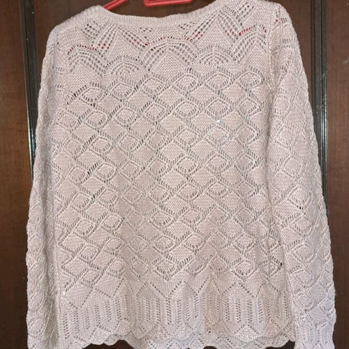 Women's knitted pullover used, pink, size L