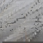 Τραπεζομάντηλο φαγητού με κοφτό κέντημα μηχανής