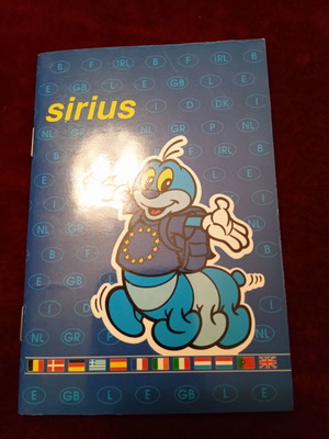 Sirius Europe notepad like new, collectible with mascot