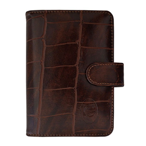 Organiser dark brown pocket leatherette with full set