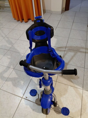 Plastic tricycle used, blue