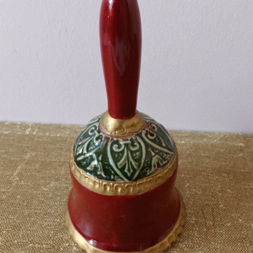 Handmade ceramic bell 18 cm used
