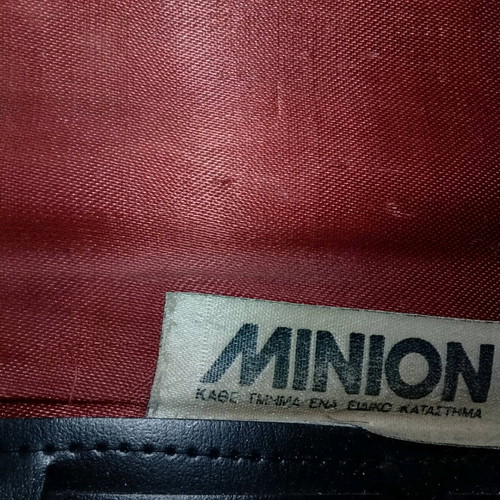 Minion briefcase used, leather, collectible from the '60s