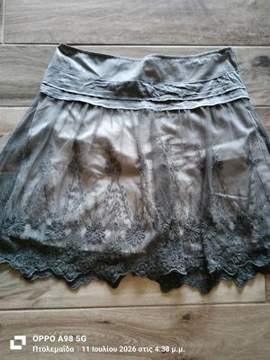 Promond skirt with lace like new, gray, size XL