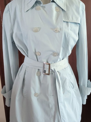 Summer trench coat like new, turquoise, sizes M-L, be mine