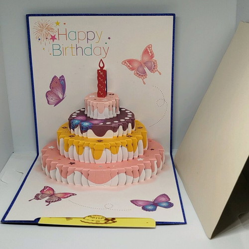 3D birthday card new with envelope