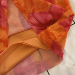 Shein πορτοκαλί μακριά φούστα από δίχτυ μέγεθος M