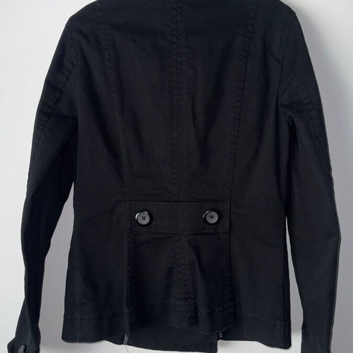 H&M black trench-style jacket like new, size 40
