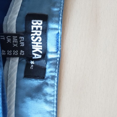 Bershka men's shorts used, size 42, blue