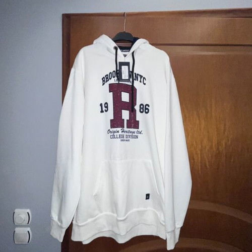 Origin hoodie sweatshirt new, white XXL