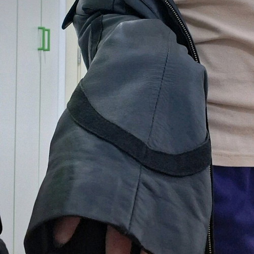 Leather jacket like new, black, size S