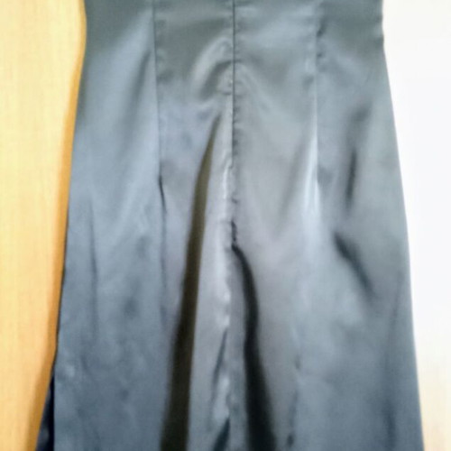 Ysatis satin evening dress S like new, black