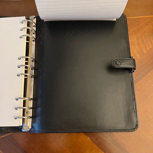 Filofax large size leather new black 23.5x27 cm