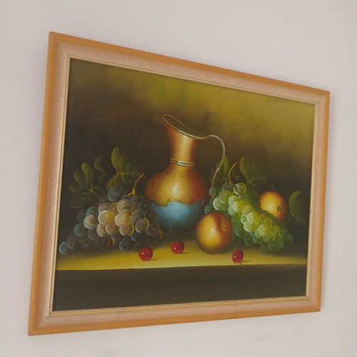 Oil painting used, signed, framed 61x50 cm