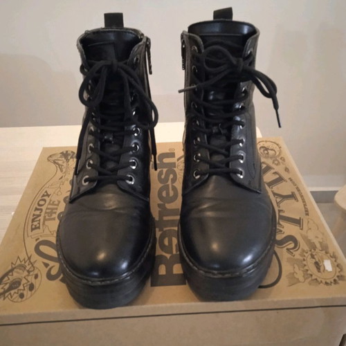 Refresh ankle boots used, black, size 37