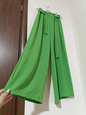 Παντελόνα σαν καινούργιο, πράσινη, one size