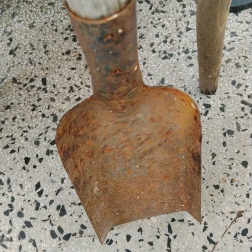 Retro metal shovel (sovat) for coal and ash