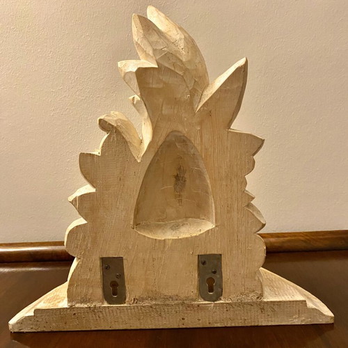 Wood Carved Shelf from Indonesia like new