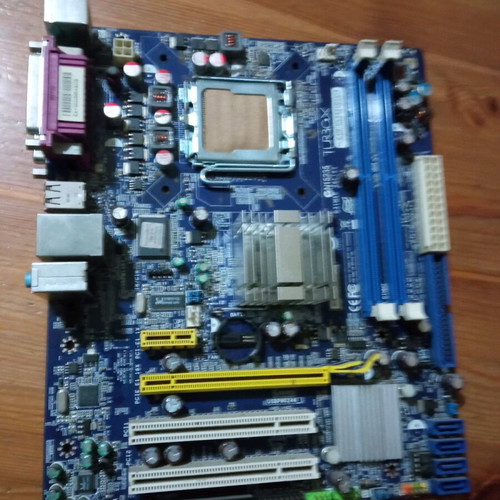 Motherboard mobo used with dual-core CPU and cooler