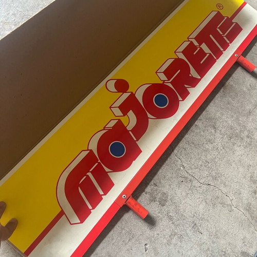 Majorette large plastic stand sign like new
