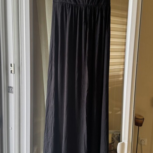 Strapless long black dress like new, size M/L