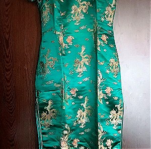 Ολομεταξο καινούριο κινεζικό φόρεμα S/M