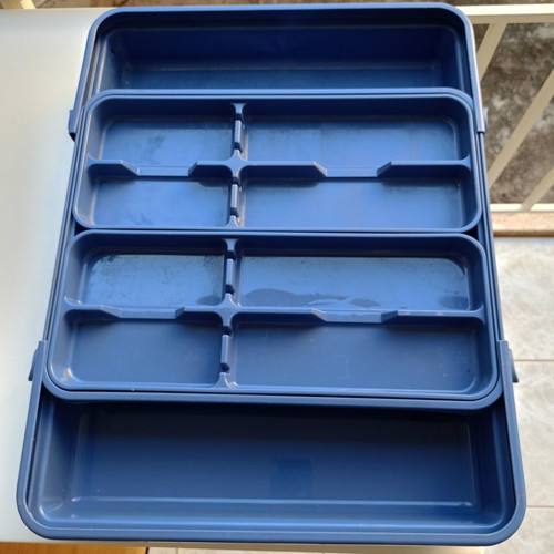 Foldable large plastic kitchen utensil organizer like new