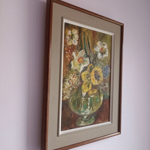 Oil painting new oil on canvas with wooden frame 46x35 cm