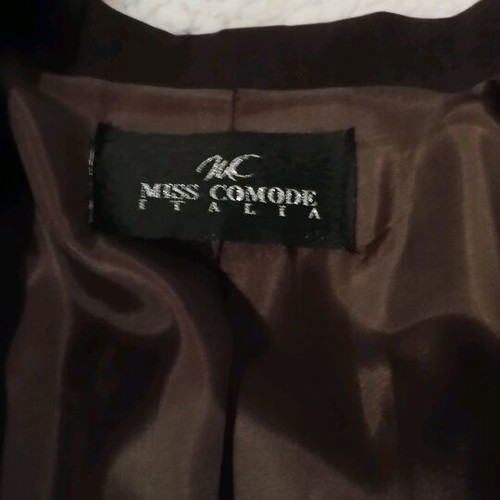 Miss Comode Italia brown coat, size 46, new with tags