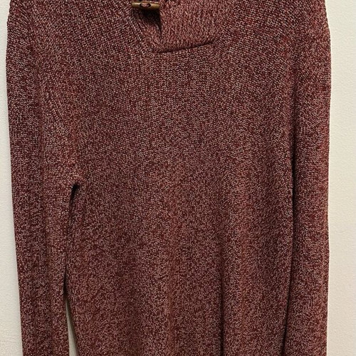 H&M men's sweater burgundy XL like new, 100% cotton