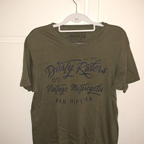 Van Hipster XL t-shirt like new, olive color