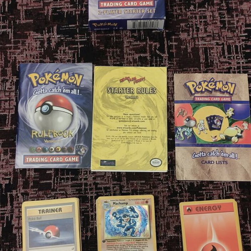 Pokemon Trading Card Game Base 2-Player Starter Set 1999 UK Edition like new