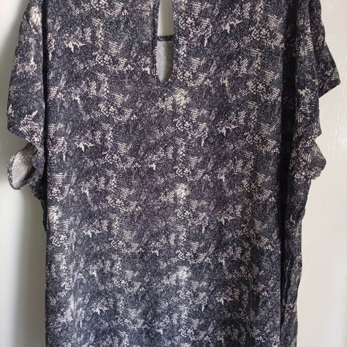 H&M Mamma No 50 Short Sleeve Top Like New, Printed, Grey Black