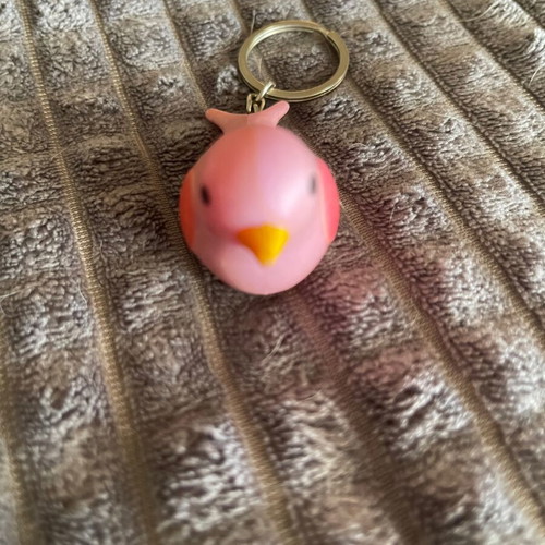 Keychain with light and sound pink like new