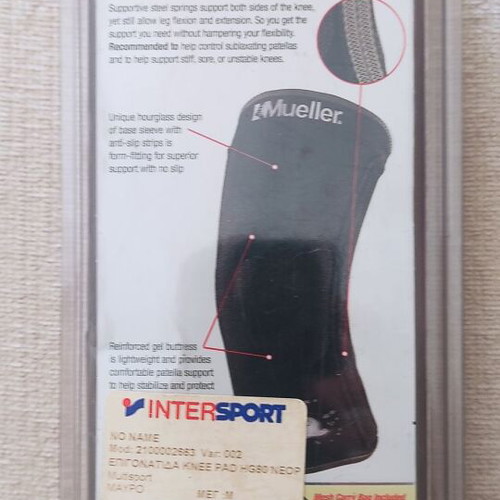 Mueller knee brace with stays, new, medium size