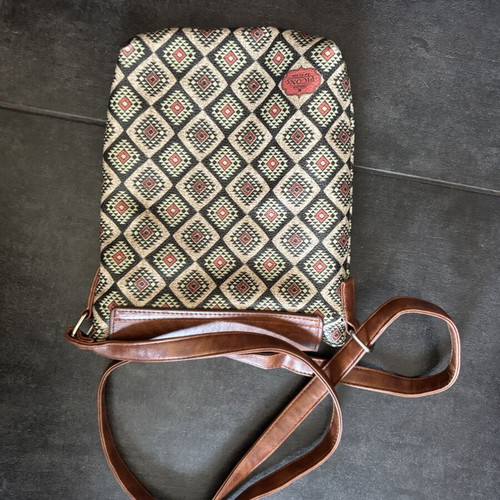 Picons women's crossbody bag with geometric design, like new