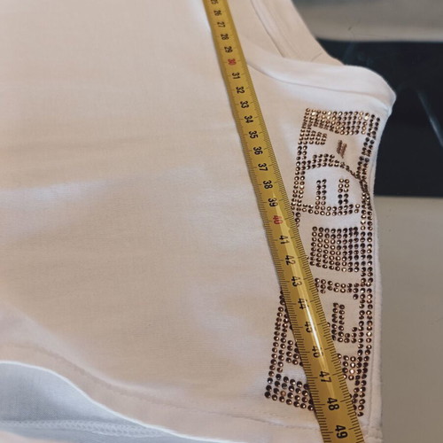Relish short-sleeve summer blouse new, size S, white