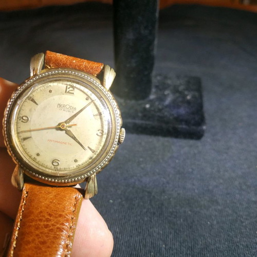 Herodia antique watch 17 rubies used, Swiss, functional 80 years old