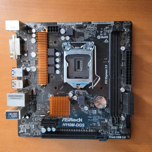 ASRock H110M-DGS Micro-ATX motherboard, LGA 1151, DDR4