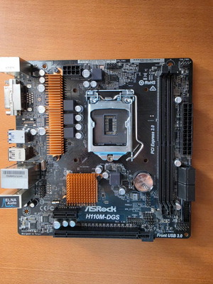 ASRock H110M-DGS Micro-ATX motherboard, LGA 1151, DDR4