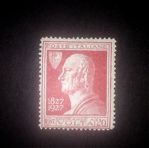 Ιταλία 1927 γραμματόσημο σειράς Βολτα