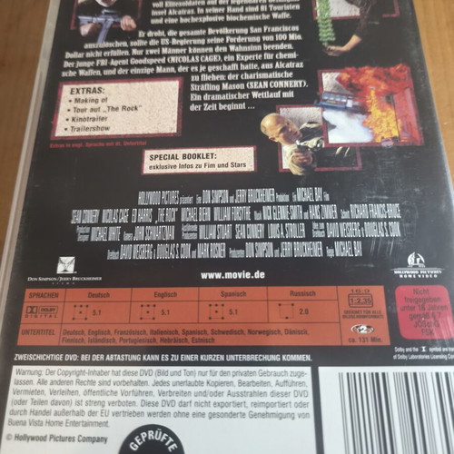 The Rock DVD Special Edition like new, action adventure