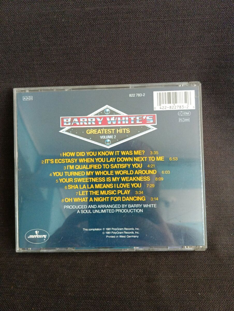 Barry White Greatest Hits CD like new,… - € 5,00 - Vendora.cy