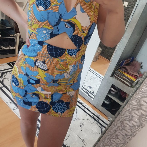 Zara summer dress like new, size S 36, colorful