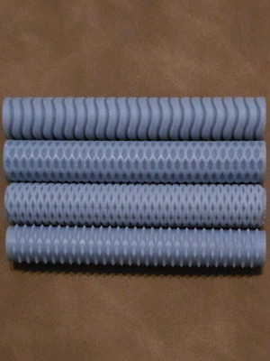 Set of 4 Clay Texture Rollers Tools new, eco resin plastic