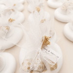 Handmade wedding bombonieres hearts gypsum