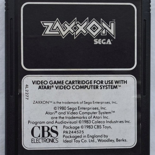 Zaxxon Atari 2600 game used, shoot 'em up