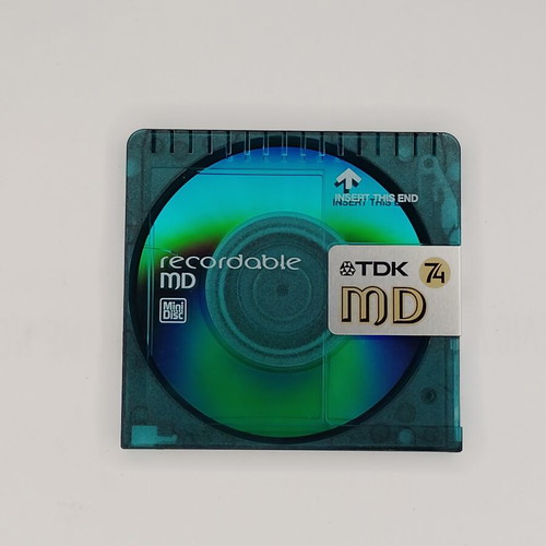 TDK MD 74 Color Series green MiniDisc used